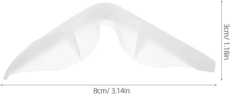 DIYEAH 10Pcs Anti-Fog Nose Bridge Pads Seal Nose Cushion Silicone Nose Pads Self-Adhesive Protection Strip Nose Pad for Mask Eyeglasses Nose Pads Glasses Bridge Strap - Image 3